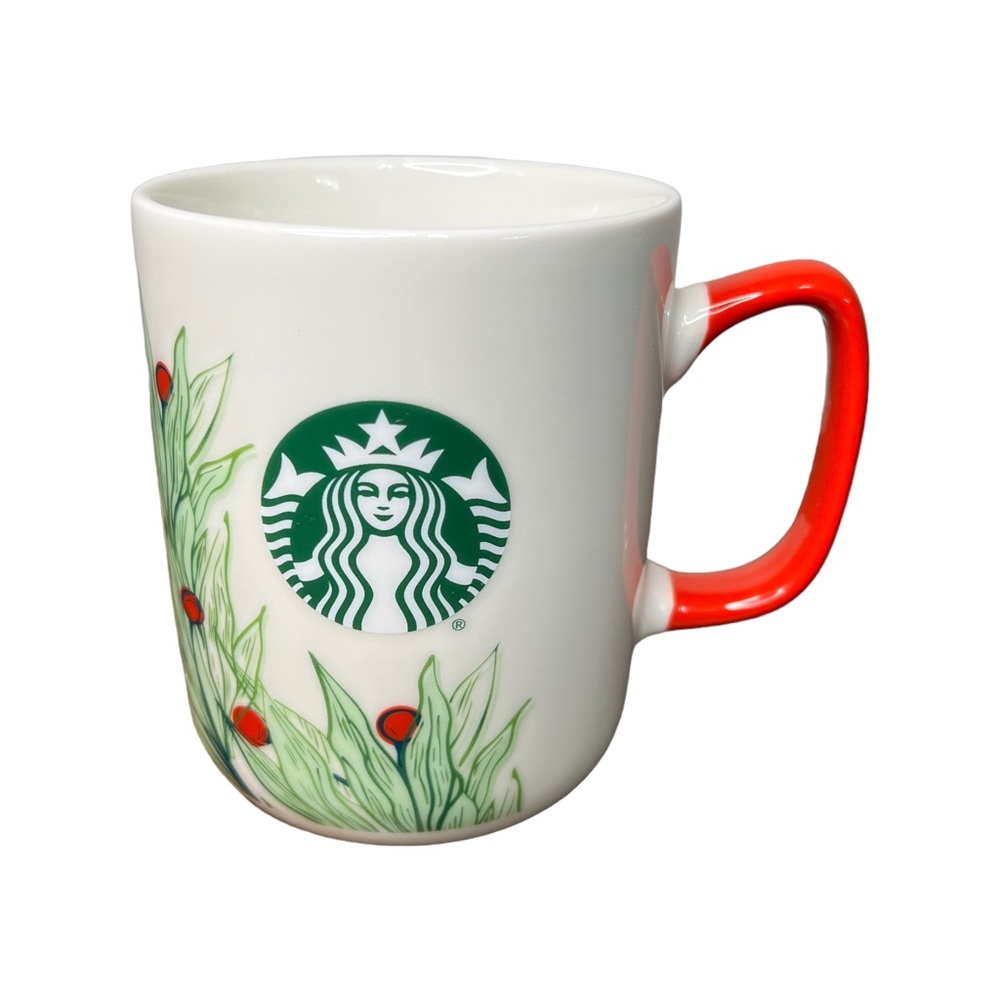 STARBUCKS Christmas 2020 Mug Cup Coffee Tea Red Berries Leaves Holiday 12oz
